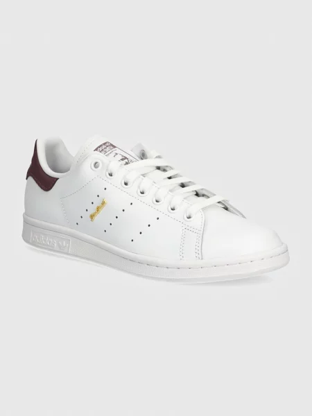 Usnjene superge adidas Originals Stan Smith bela
