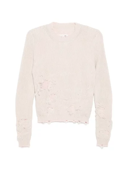 Pulover Mm6 Maison Margiela zdrențuiți roz