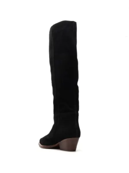 Botine Free People din piele de căprioară negru