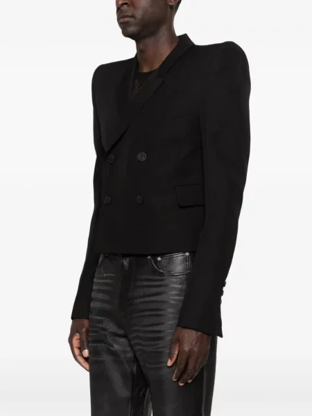Двуреден блейзър Rick Owens черно