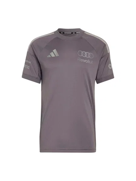 ADIDAS SPORTSWEAR Tricou funcțional Audi Formula One Team Driver pământiu / închis gri