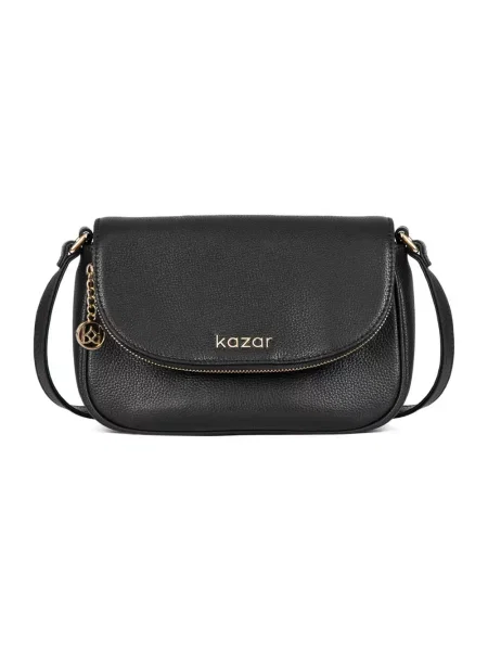 Torebka crossbody Kazar skórzana czarna