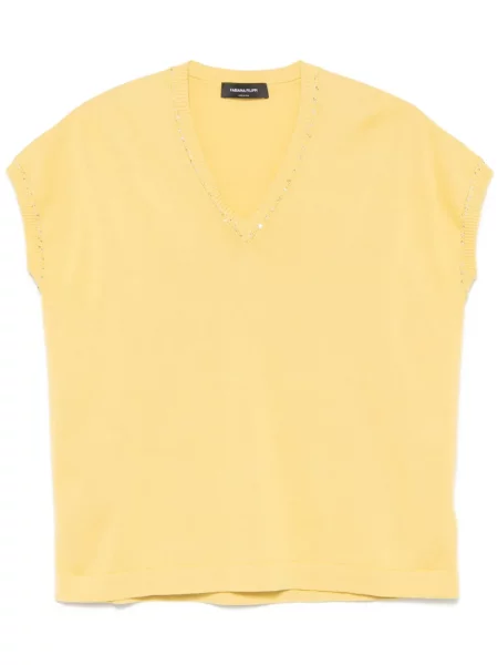 Vestă Fabiana Filippi cu paiete galben