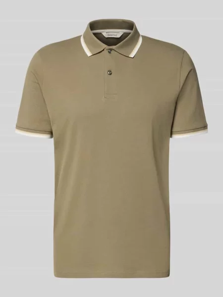 Koszulka polo o kroju slim fit z Mieszanka bawełny ekologicznej Model SLIM ATLAS SPORT' Selected Homme