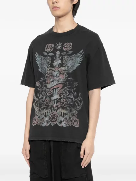 Tricou Warman cu imagine gri