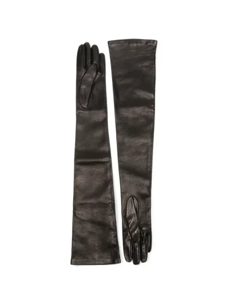 Lung mănuși Toteme din piele negru