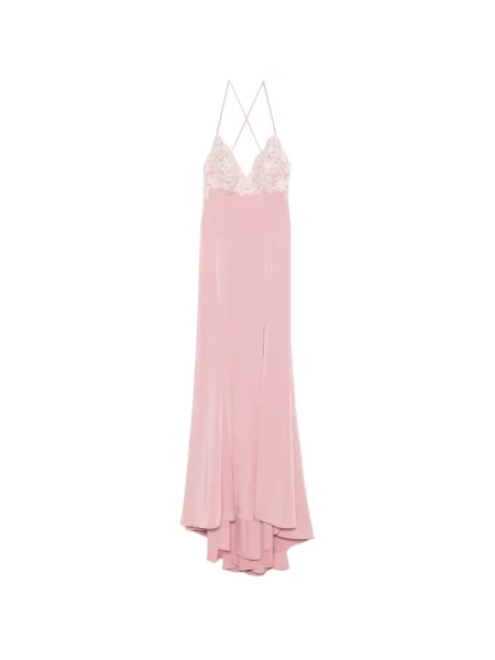 Rochie maxi Allure din dantelă roz