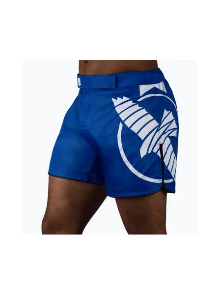 Тренувальні шорти Hayabusa Icon Mid-Thigh MMA сині/білі білі