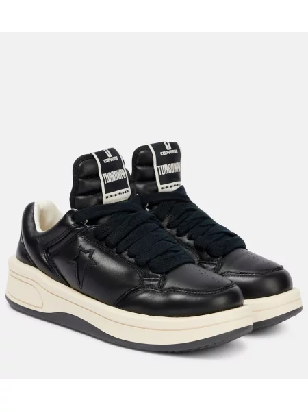Sneakerși Rick Owens din piele negru