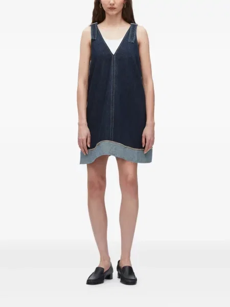 Rochie din denim 3.1 Phillip Lim de costum albastru