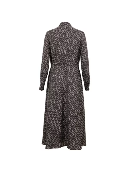 Rochie tip cămașă Herno de mătase negru