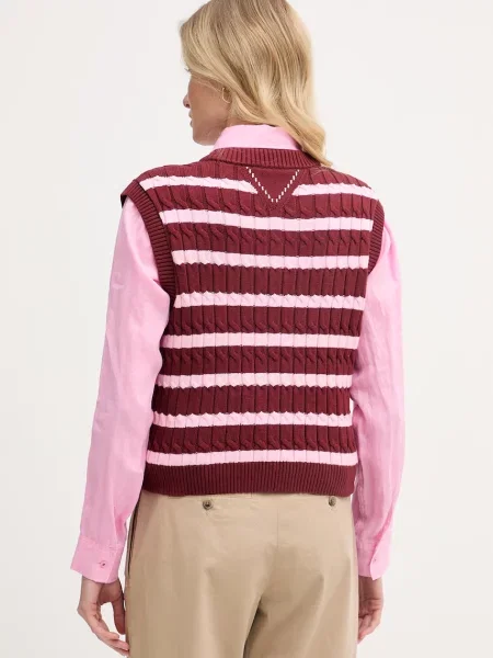 Tommy Hilfiger kamizelka bordowa