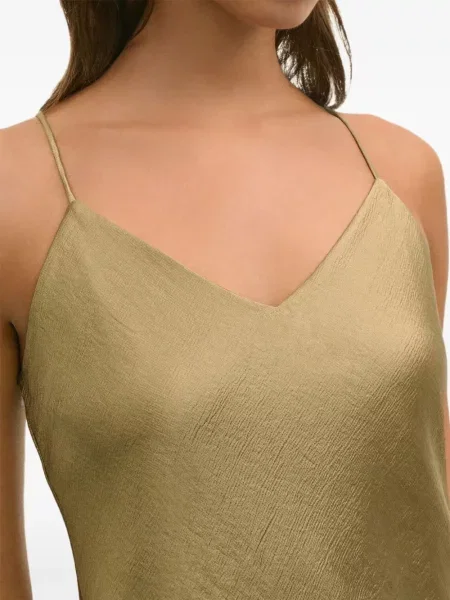 Top Brooks Brothers cu decolteu în V auriu