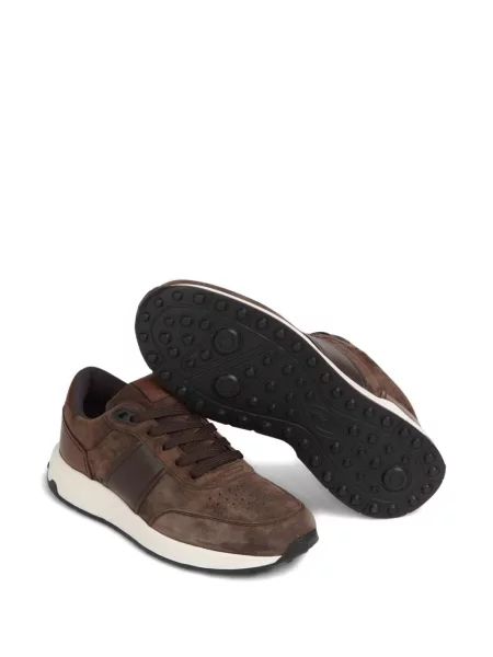 Sneakerși Tod's din piele de căprioară maro