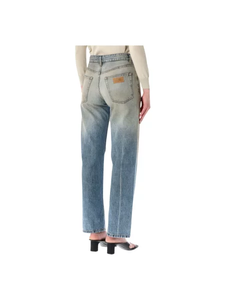 Maison Margiela Jeansy Kobieta Proste Dżinsy Cropped niebieski