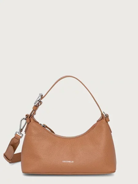 Coccinelle geantă crossbody pentru femei din piele maro
