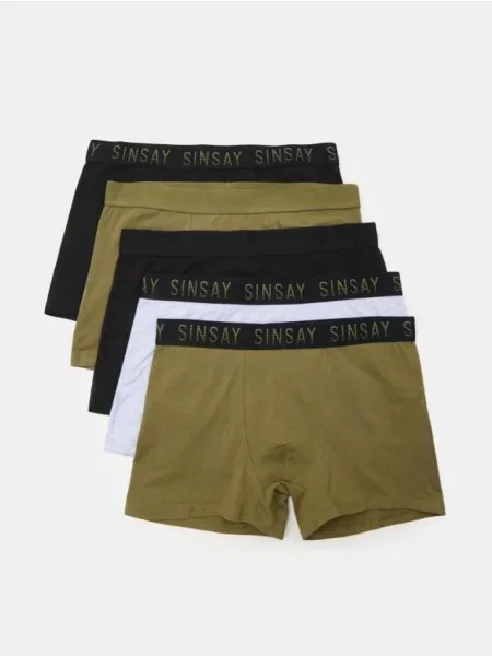 Sinsay bokserki classic 5 pack wielobarwny