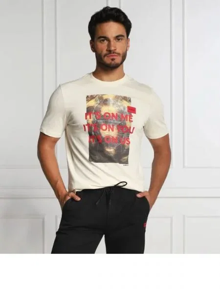 HUGO Tricou Dinseng | Straight fit