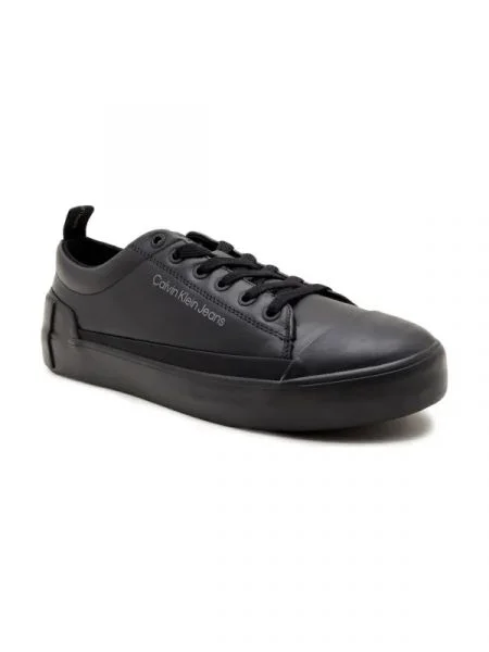 CALVIN KLEIN JEANS De piele teniși negru