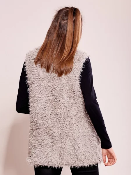 Vestă Fashionhunters gri