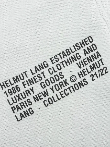 Pantaloni de jogging Helmut Lang cu imagine alb