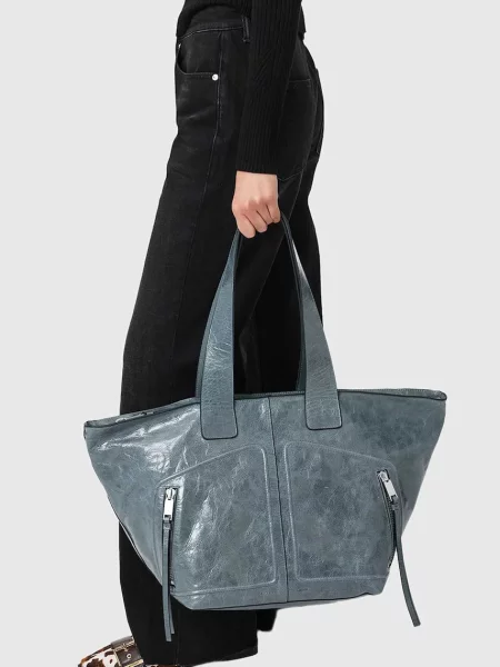 Кожаная сумка Allsaints