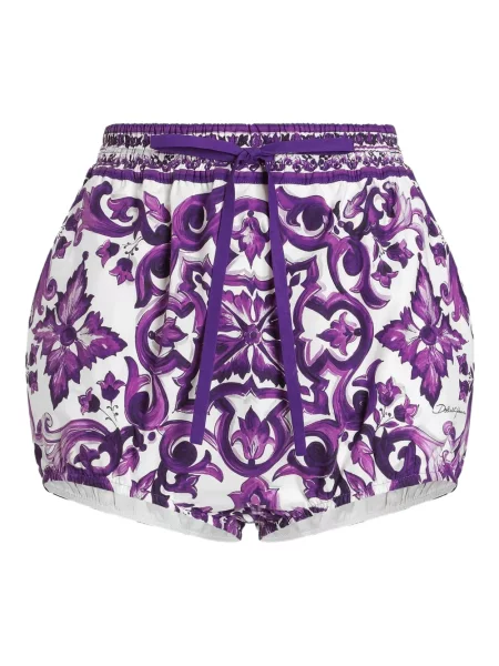 Pantaloni scurți Dolce & Gabbana stretch alb