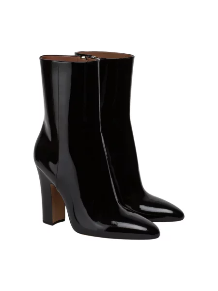 Buty do kostki Paris Texas skórzane czarne