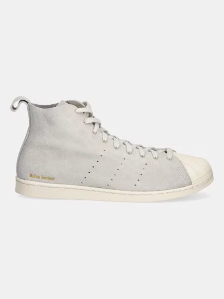 Σουέτ αθλητικά παπούτσια adidas Originals x WB SupeRStar Hi γκρι