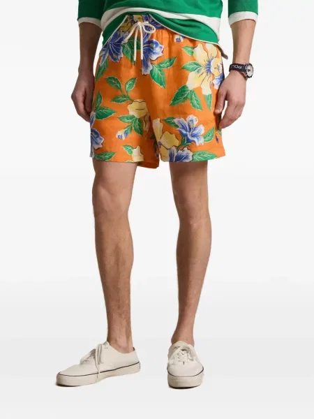 Ριγέ δερμάτινος κάλτσες Polo Ralph Lauren με κορδόνι μαύρο