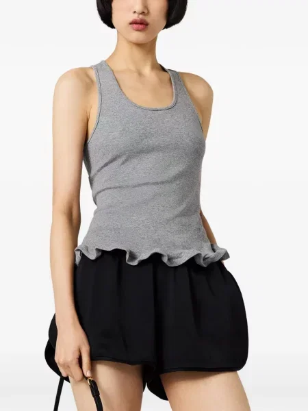 Pantaloni scurți Stella Mccartney din satin negru