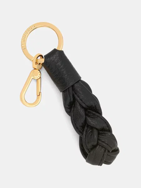 Usnjen obesek za ključe Coccinelle BOHEME E2 41 01 01 črna