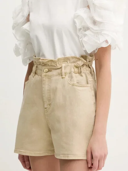 Twinset pantaloni scurti jeans bej