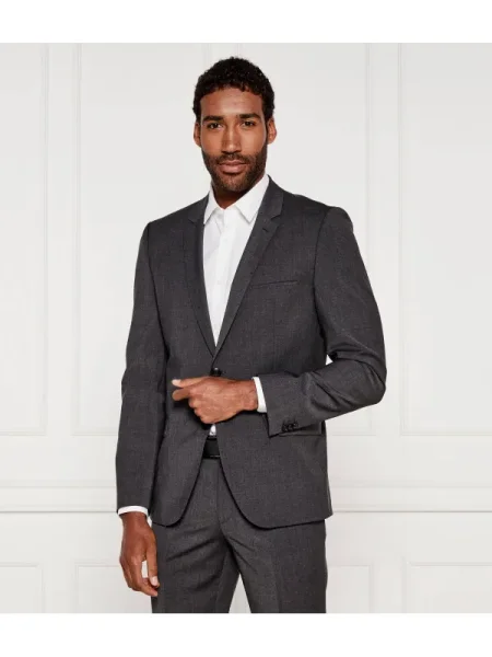 HUGO de lână sacou gri