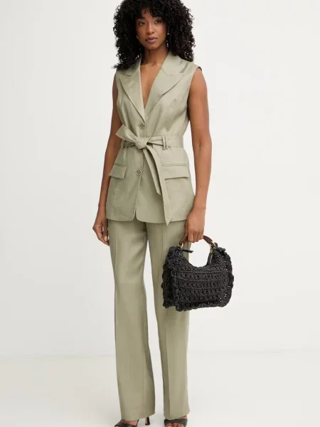 Guess однобортний піджак з льоном CARLA