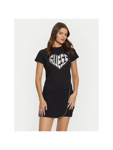 Guess T-shirt Slim Fit crna