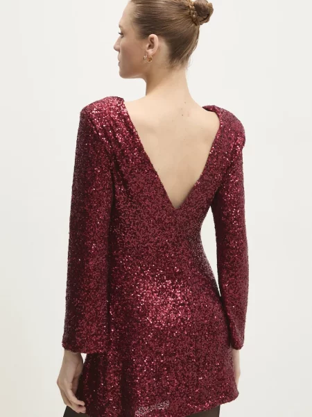Answear Lab rochie rosu mini mulata