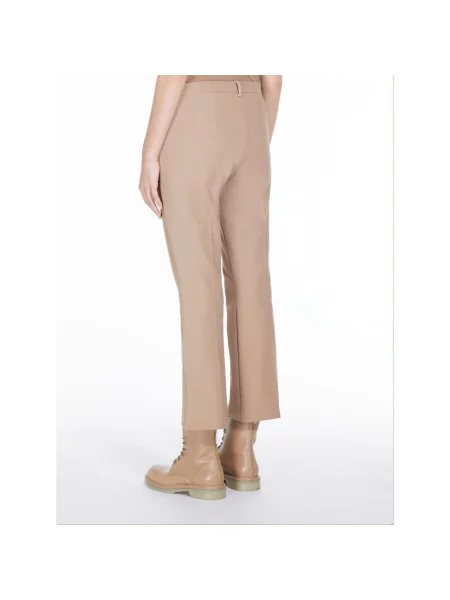 Spodnie Max Mara brązowe