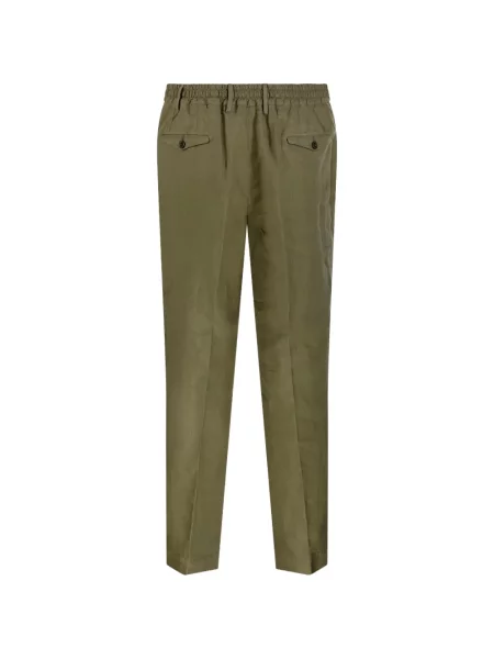 Pantaloni Santaniello plisate verde