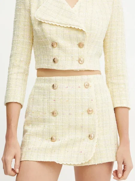 Elisabetta Franchi fustă mini creion galben