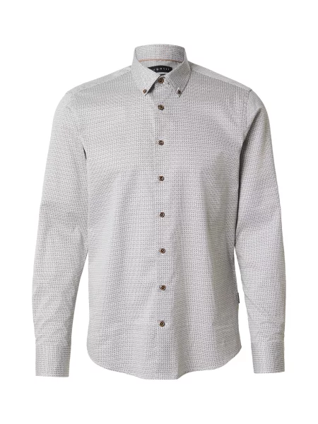 Bugatti Cămașă / maro coniac / kaki albastru