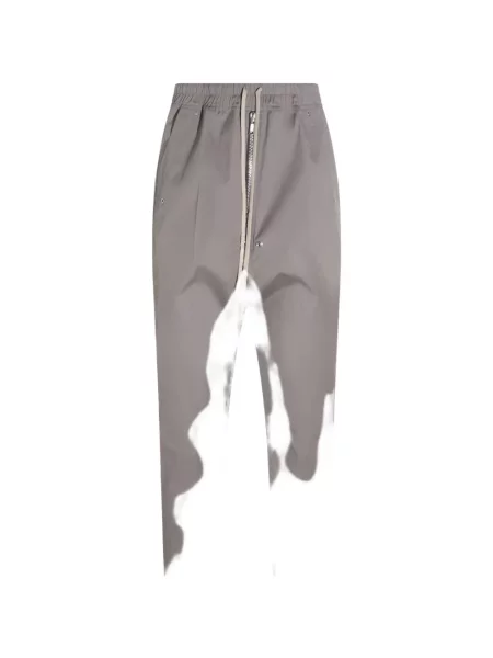 Pantaloni Rick Owens cu cordon gri