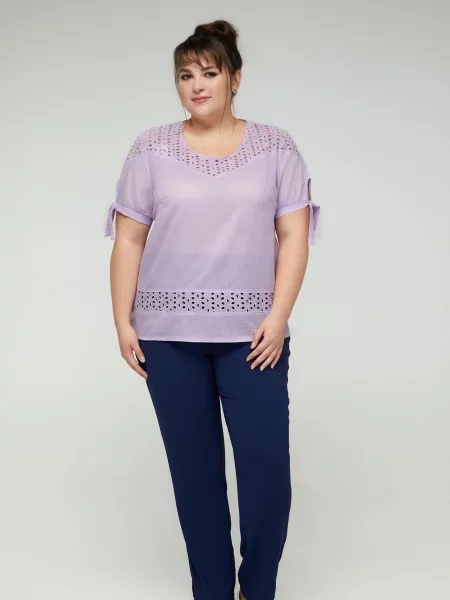 Блуза All Posa лавандовий текстиль
