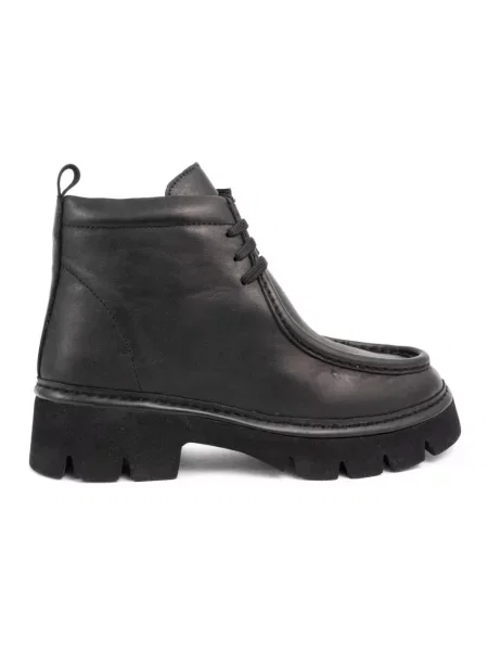 Buty do kostki Sergio Moretti skórzane czarne