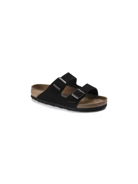 Klapki Birkenstock skórzane czarne