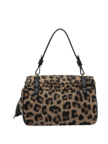 Geantă La Carrie cu imagine cu model leopard maro