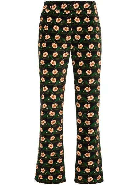 Cropp pantaloni La Doublej cu model floral cu imagine negru