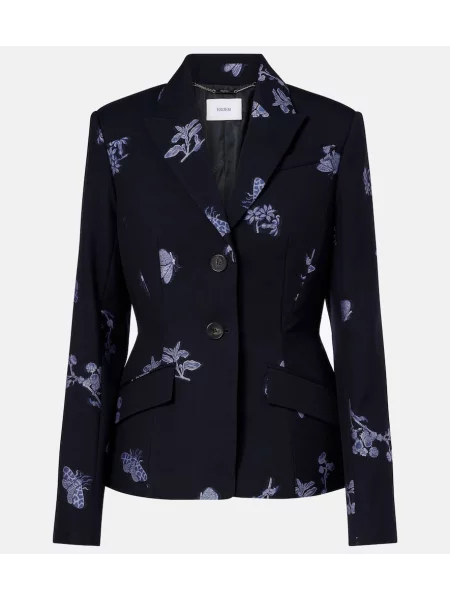 Sacou Erdem de lână negru