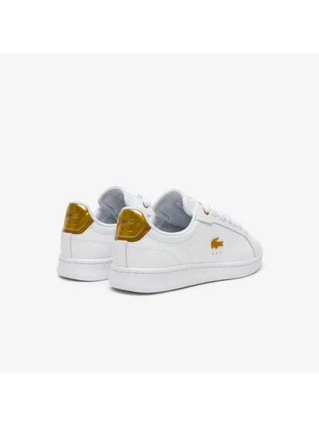 Lacoste Tenisówki Carnaby Pro Leather Metallic Detailing białe