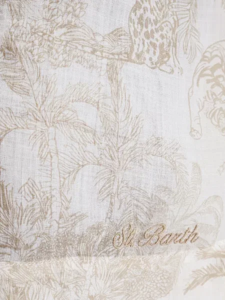 Pantaloni scurți Mc2 Saint Barth alb